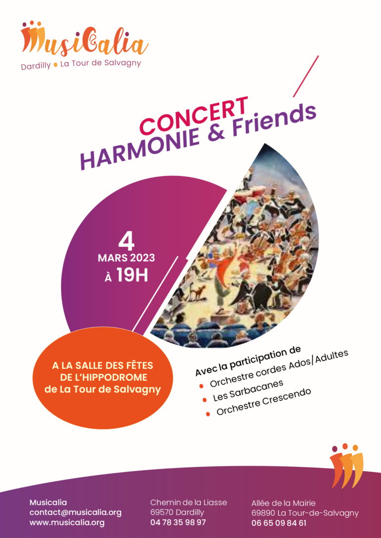 Lire la suite à propos de l’article 4 mars – Concert Harmonie & Friends