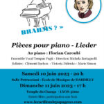 10 juin – Concert « Aimez vous Brahms ? »