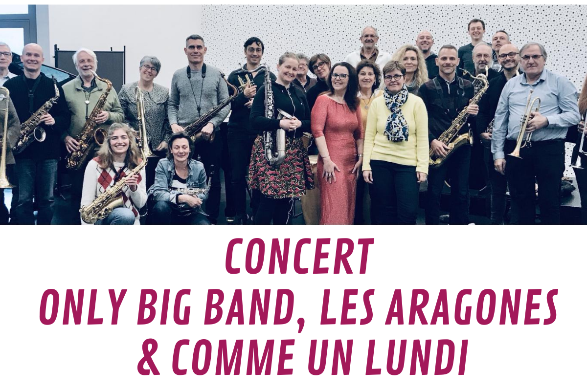 You are currently viewing 7 avril – Concert Only Big Band, Les Aragones, Comme un lundi