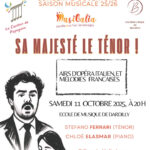 11 oct 2025, Concert : Sa majesté le Ténor